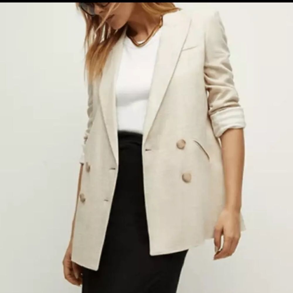 NWT Veronica Beard PARINETI DICKEY Linen
JACKET Color STONE Size 10 Tan - Picture 1 of 15
